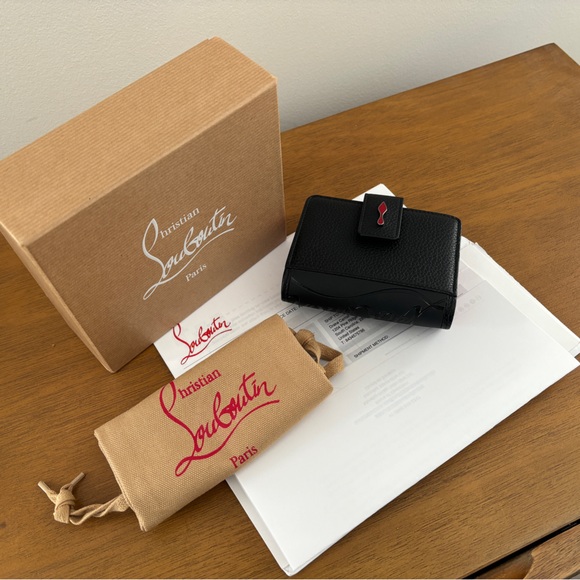 Christian Louboutin Black and Red Wallet - Picture 2 of 7